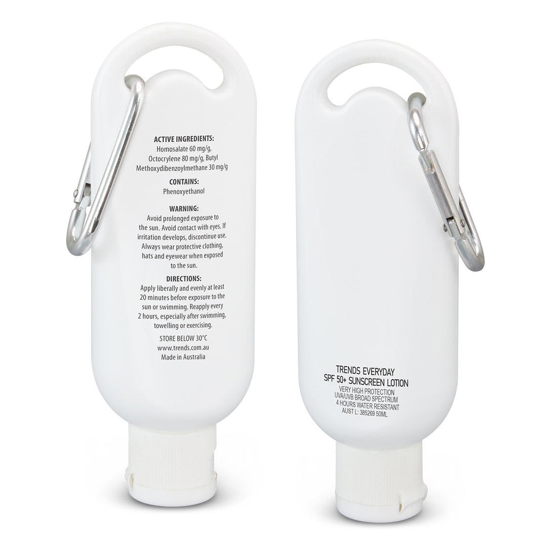 Everyday SPF50+ Sunscreen Lotion – 50ml Carabiner Tube